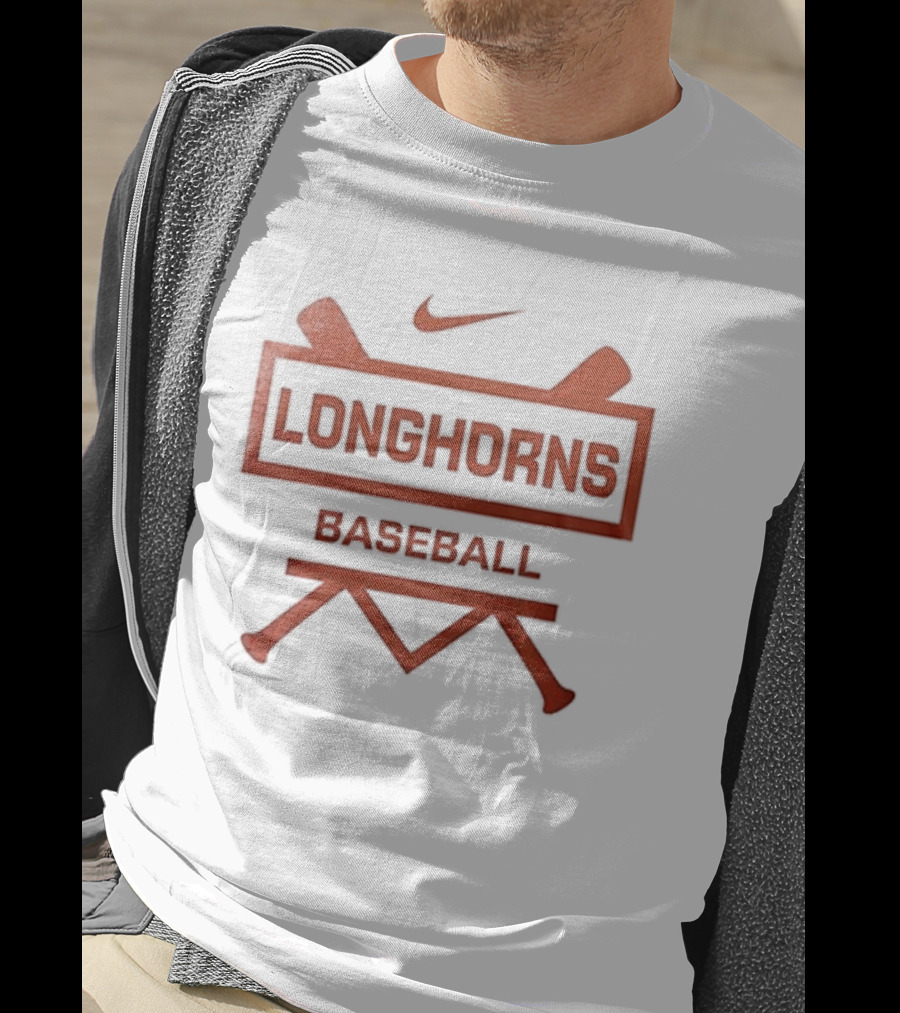 Longhorns Baseball Nike Logo Let's Go T-Shirt