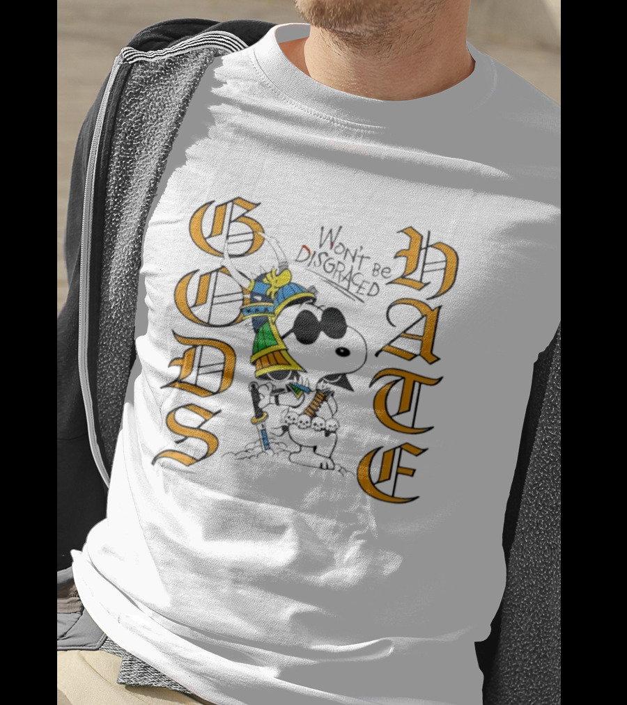 Gods Hate Snoopy Samurai Won't Be Disgraced T-Shirt