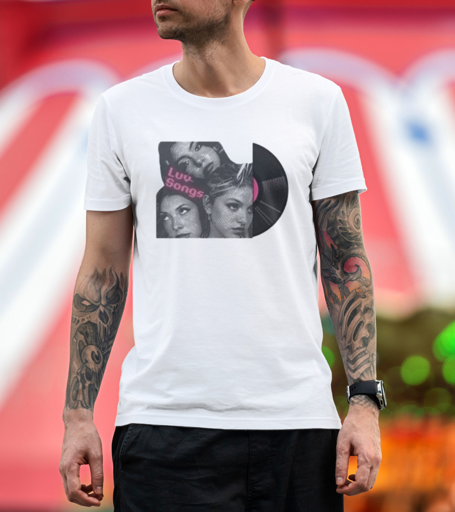 Triple Charm Vinyl Record Luv Songs T-Shirt
