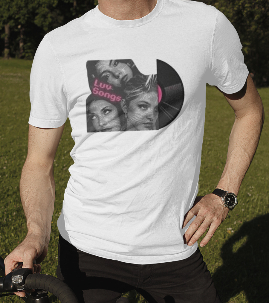 Triple Charm Vinyl Record Luv Songs T-Shirt