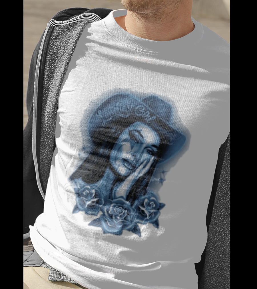 Kacey Musgraves Middle Of Nowhere Tour 2026 Loneliest Girl Airbrush Roses Blue Hat T-Shirt