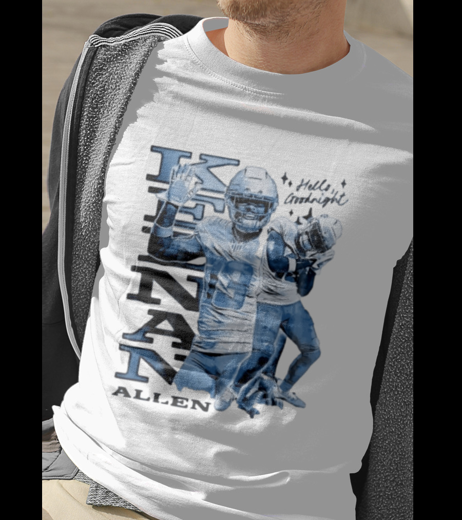 Los Angeles Chargers Keenan Allen Hello Goodnight Waving Sleeping Pose T-Shirt