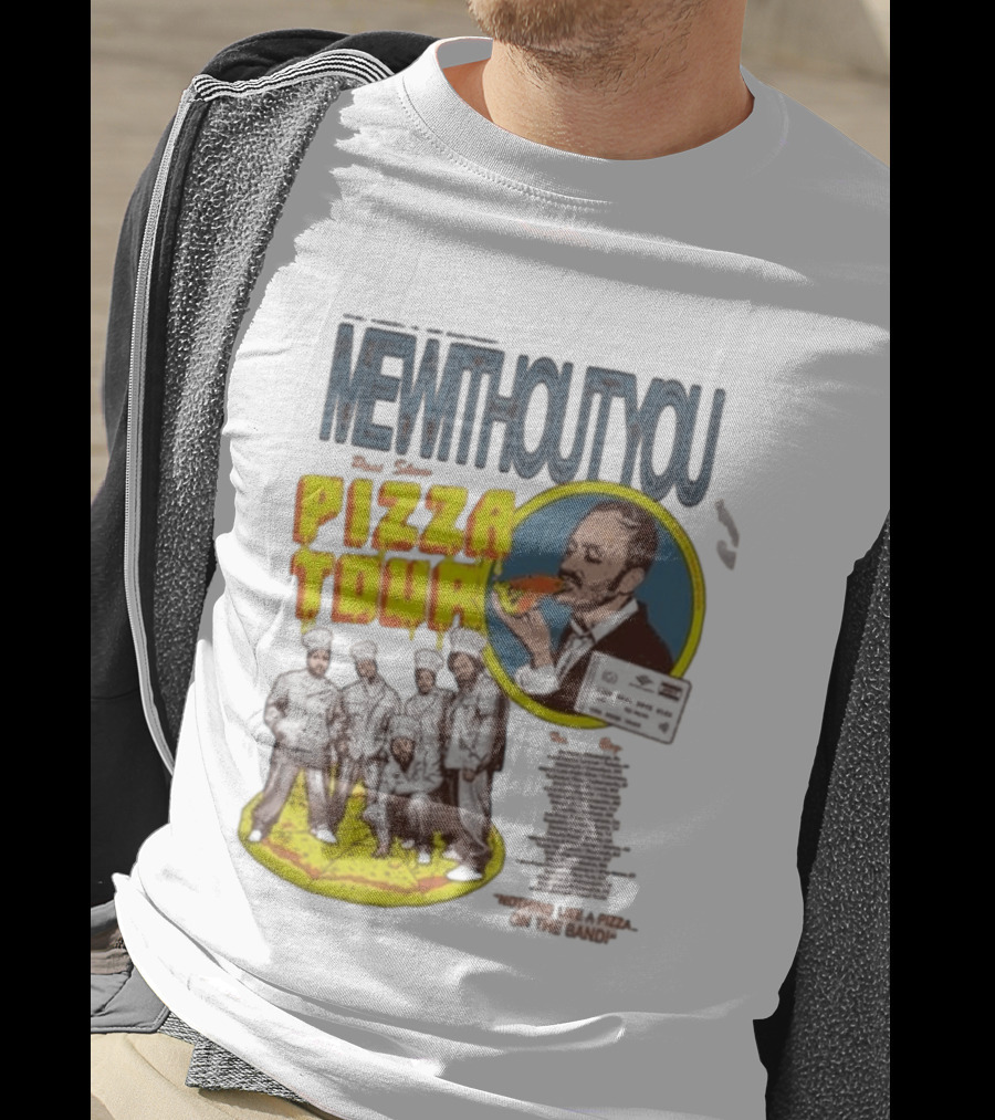 MeWithoutYou Pizza Tour Band Eating Slice T-Shirt