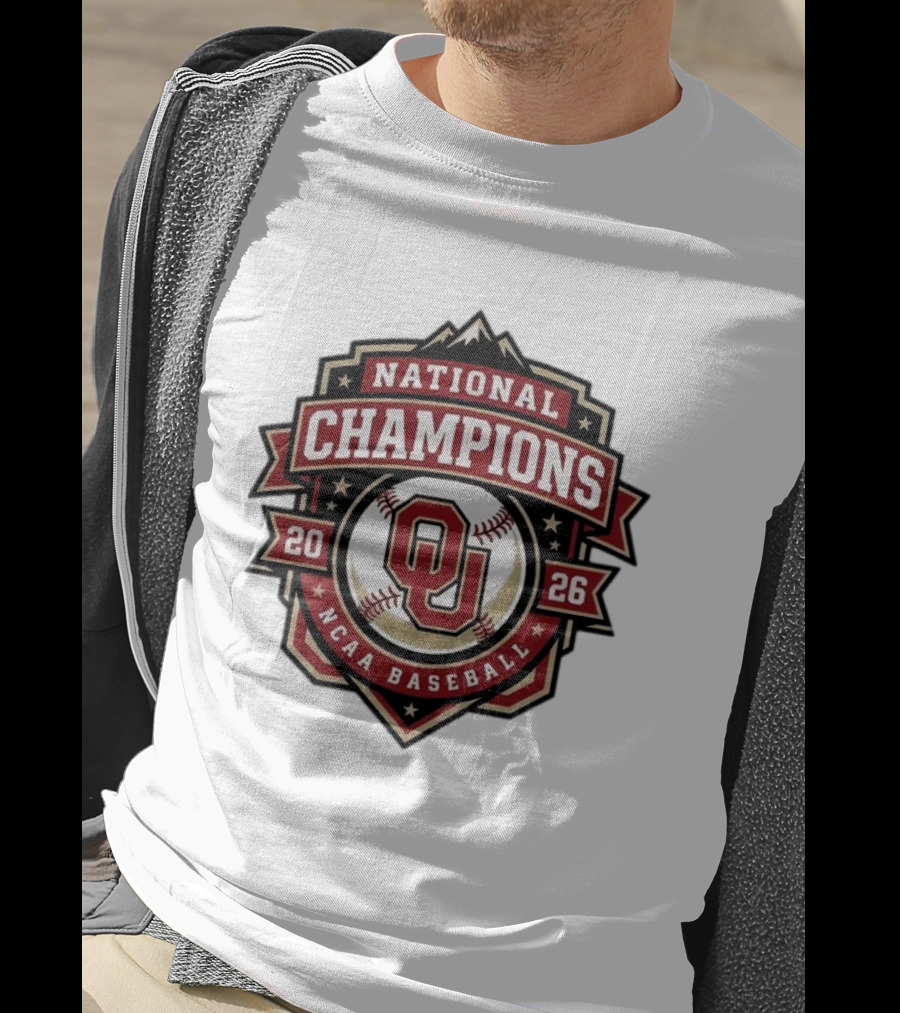 Oklahoma Sooners 2026 National Champions NCAA Baseball CWS T-Shirt