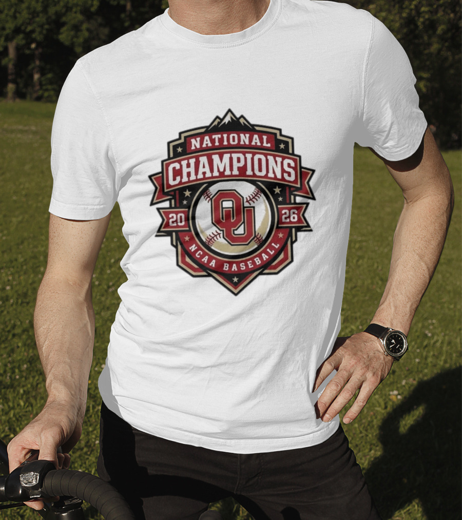 Oklahoma Sooners 2026 National Champions NCAA Baseball CWS T-Shirt