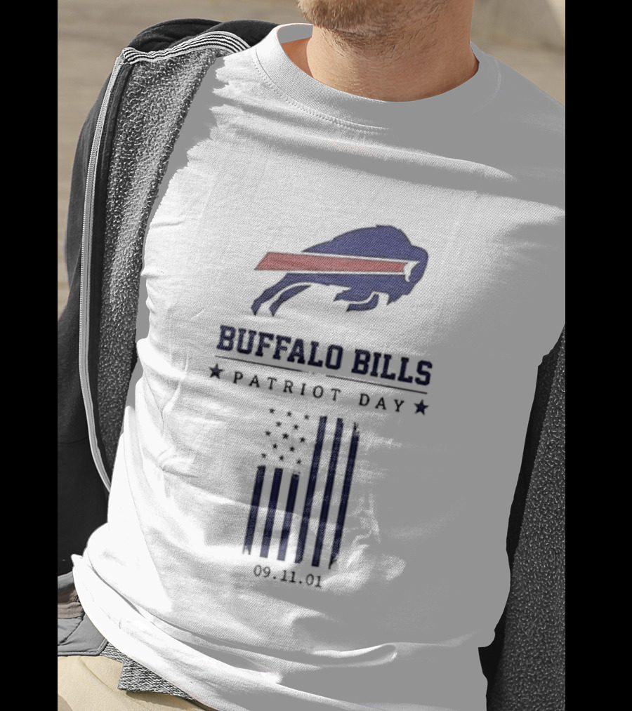 Buffalo Bills Patriot Day 09 11 01 Flag T-Shirt