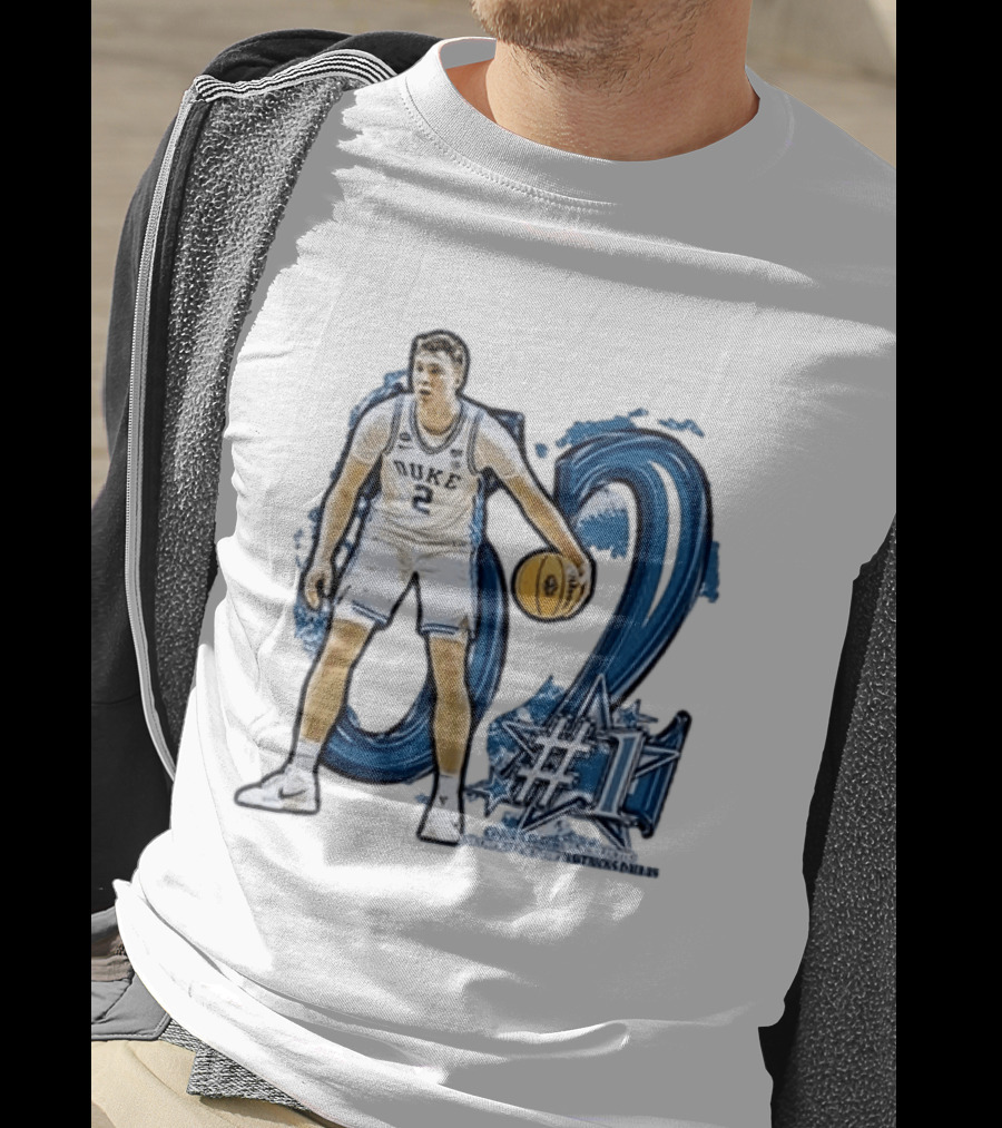 Duke Basketball Cooper Flagg Draft Number One Dallas Mavericks T-Shirt