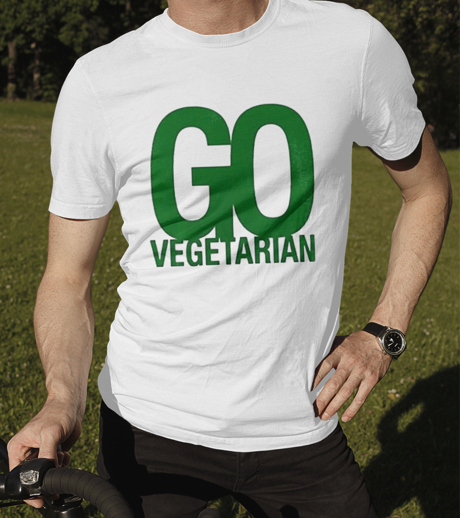 Justice Hamburgers Are Made Of What Go Vegetarian Cow T-Shirt