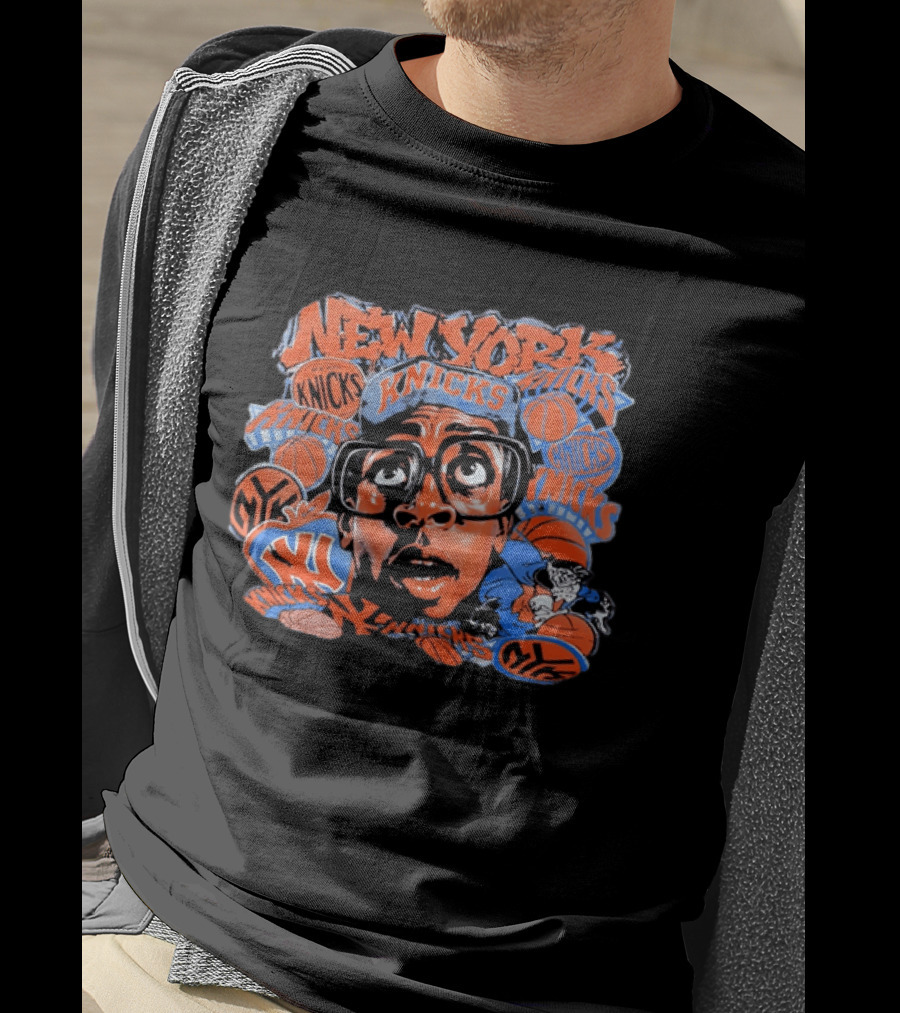 Spike Lee New York Knicks NBA Basketball Retro Graffiti T-Shirt