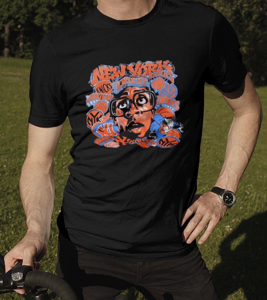 Spike Lee New York Knicks NBA Basketball Retro Graffiti T-Shirt