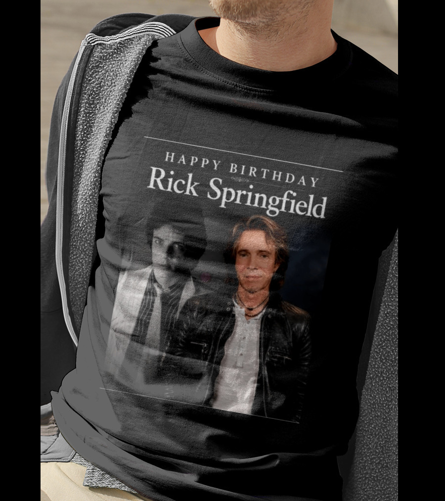 Happy Birthday Rick Springfield Retro And Modern T-Shirt
