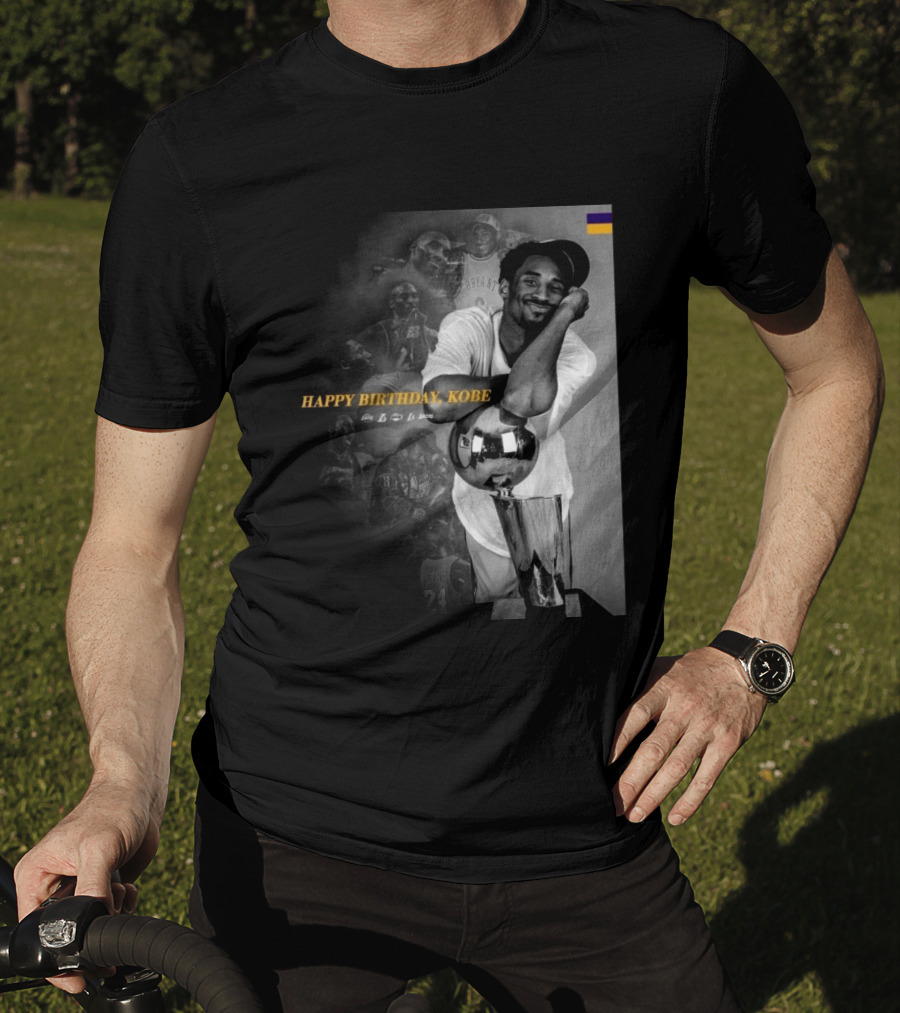 Legend Laker Happy Birthday Kobe Iconic Moments And Achievements T-Shirt