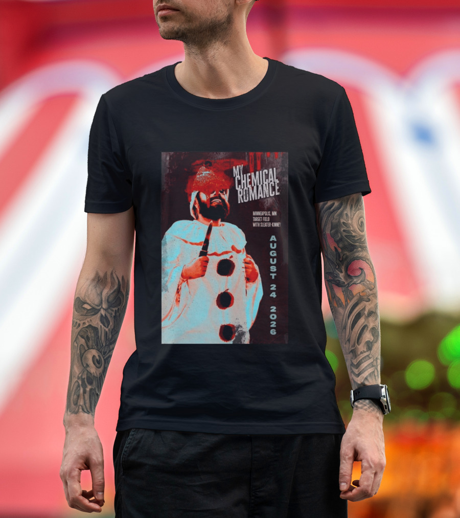 My Chemical Romance Minneapolis MN Target Field August 24 2026 With Sleater Kinney T-Shirt
