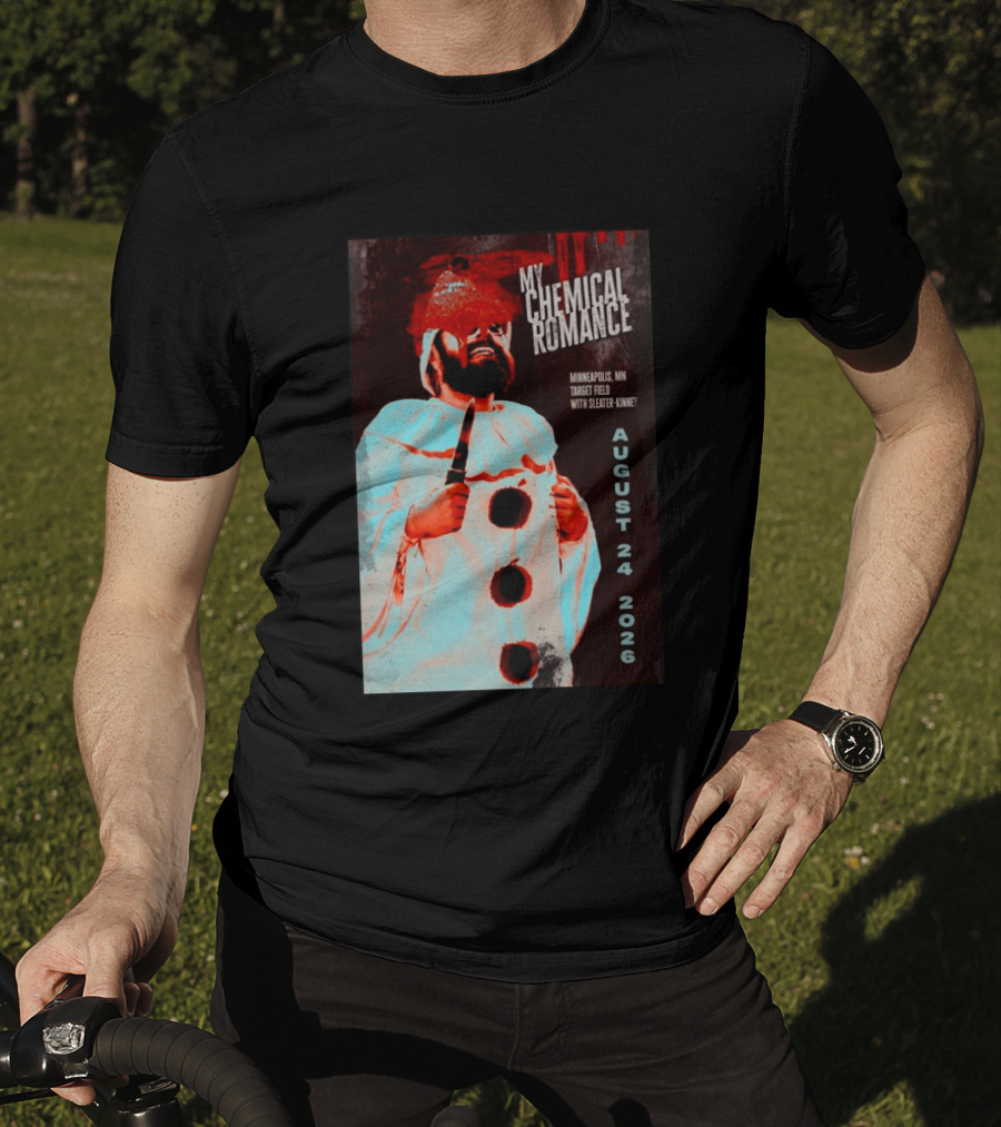 My Chemical Romance Minneapolis MN Target Field August 24 2026 With Sleater Kinney T-Shirt