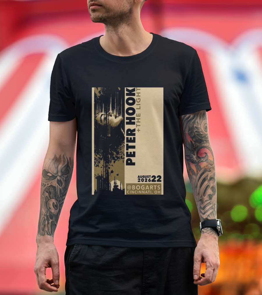 Peter Hook And The Light Live At Bogarts Cincinnati 2026 T-Shirt