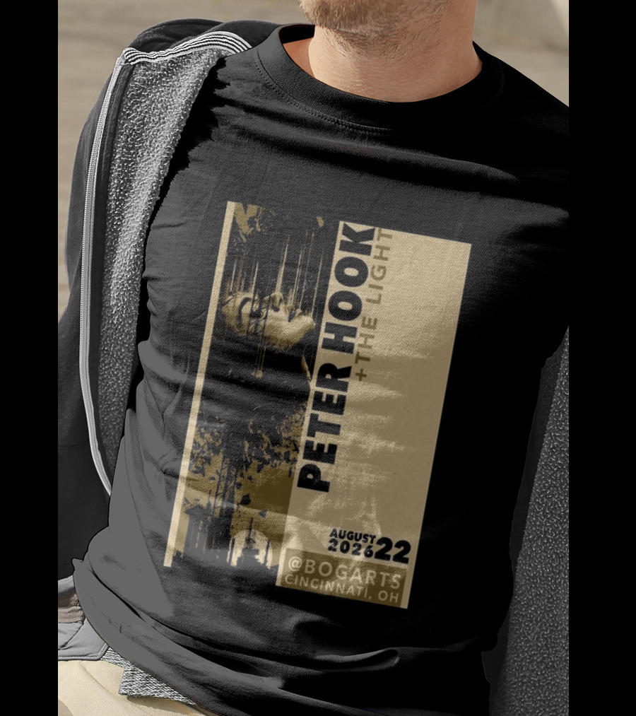 Peter Hook And The Light Live At Bogarts Cincinnati 2026 T-Shirt