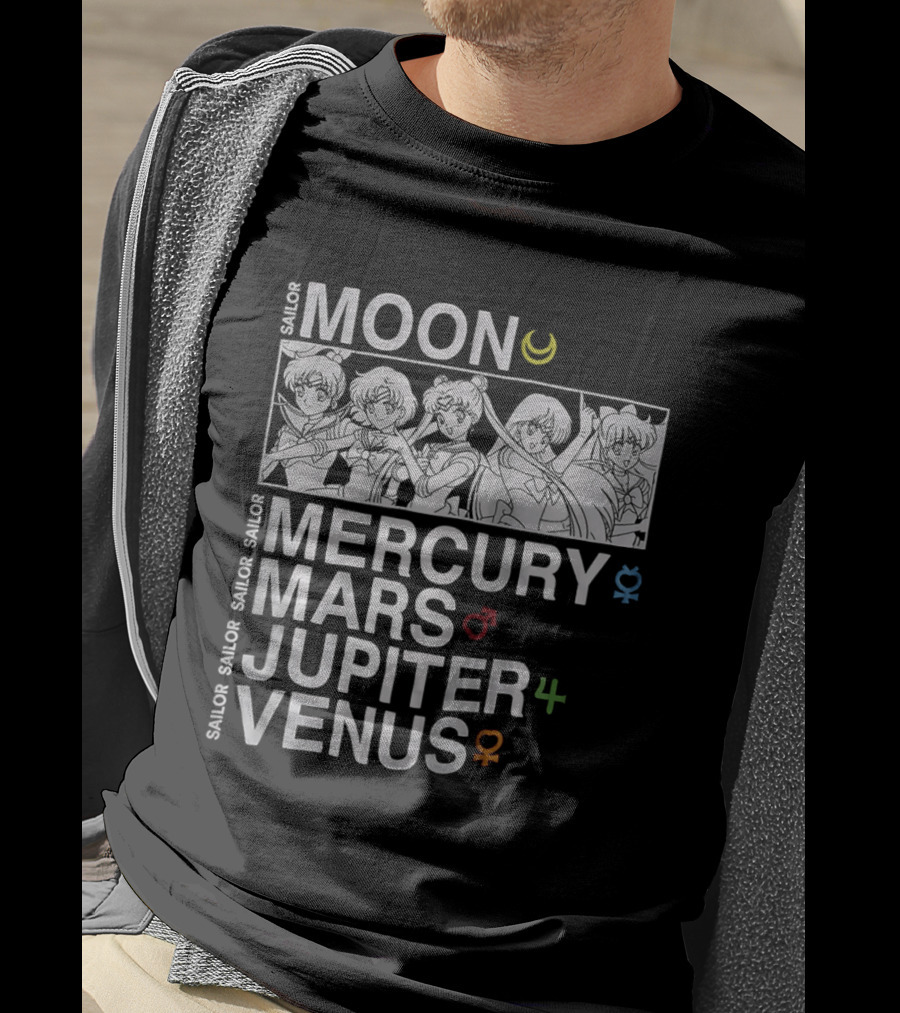 Sailor Moon Mercury Mars Jupiter Venus T-Shirt