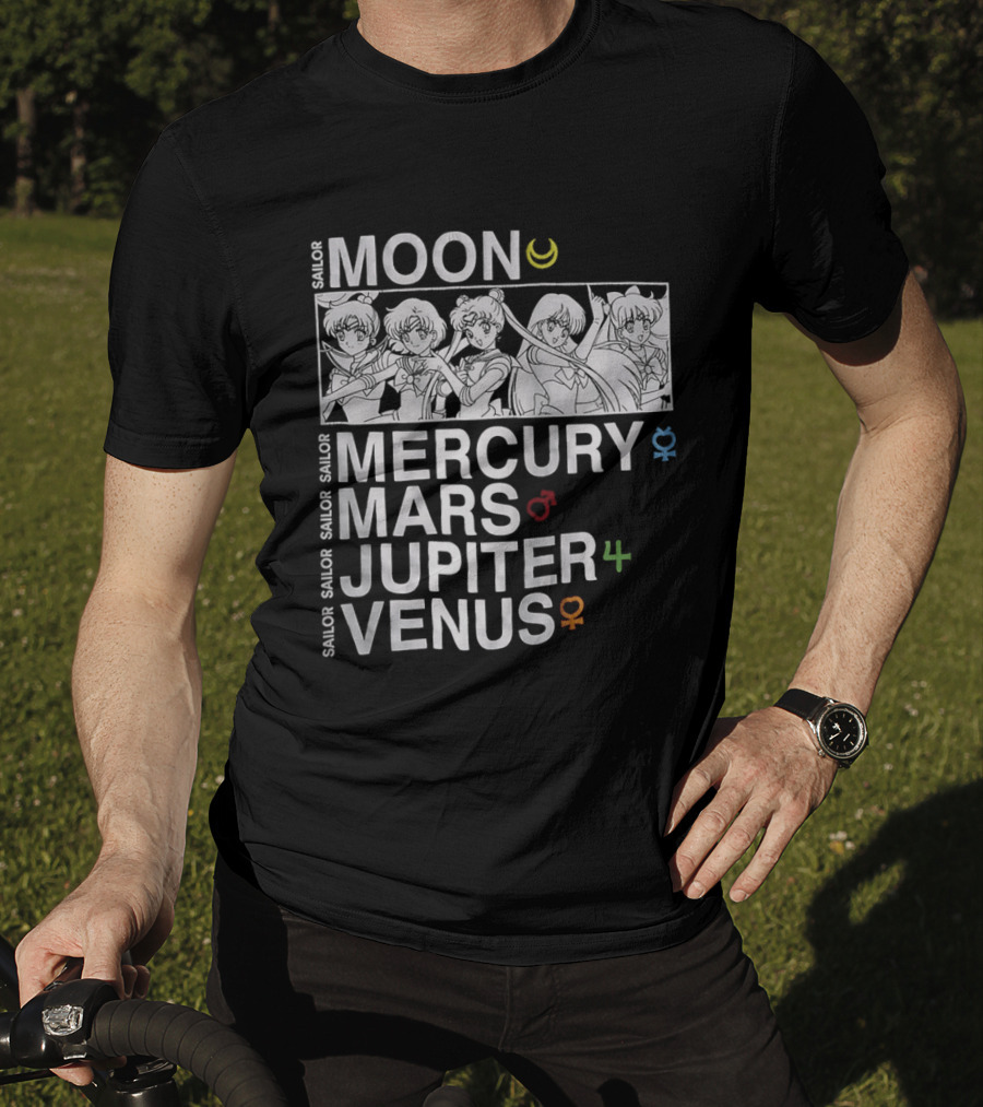Sailor Moon Mercury Mars Jupiter Venus T-Shirt