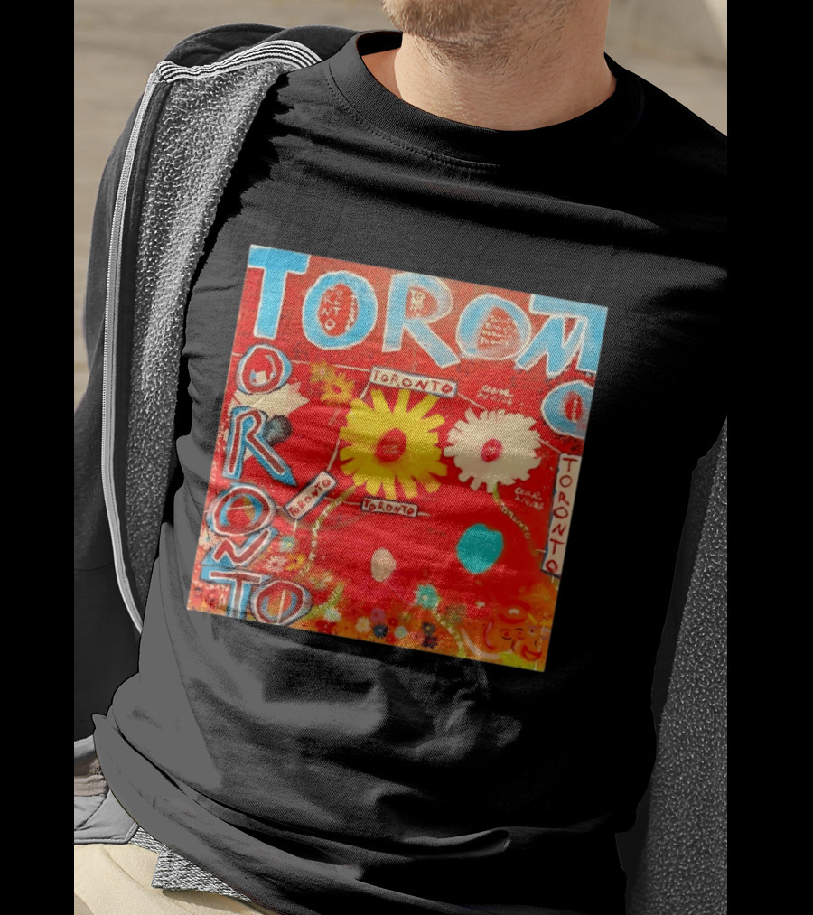 Toronto Floral By Ceare Painting Colorful Flowers T-Shirt