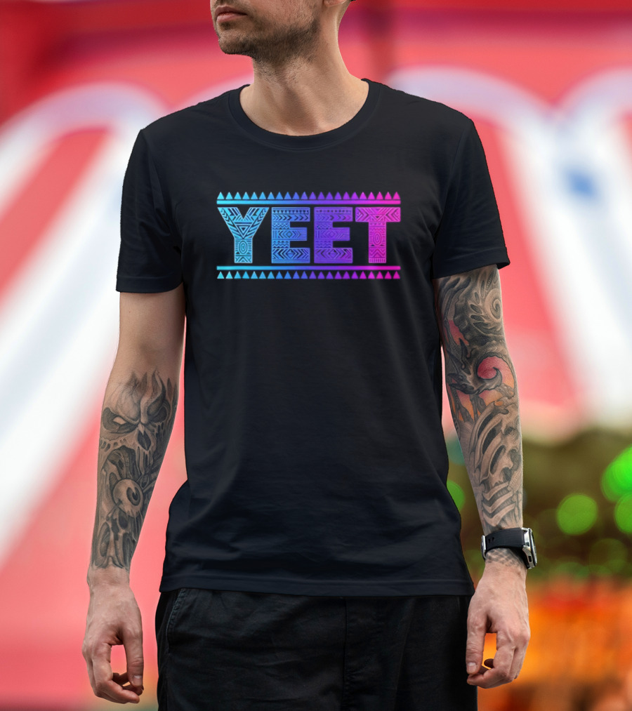 YEET Tribal Slang Gradient T-Shirt