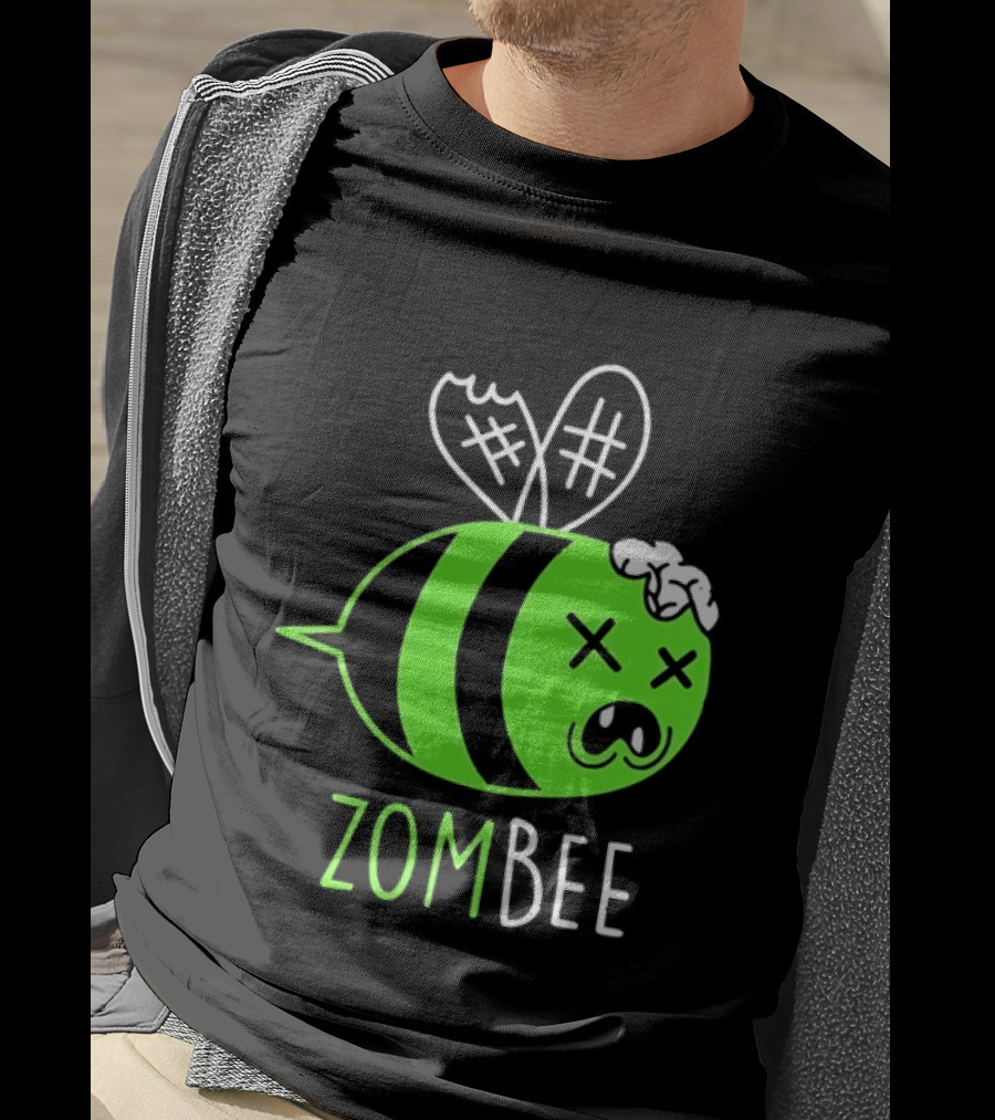Zombee Brainy Undead Insect Horror Bee T-Shirt