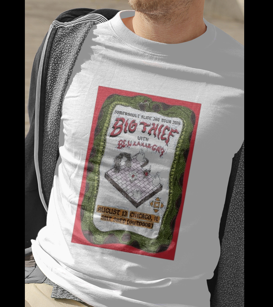 Somersault'slide 360 Tour 2026 Big Thief With Ben Lamar Gay August 13 Chicago Salt Shed Outdoor T-Shirt