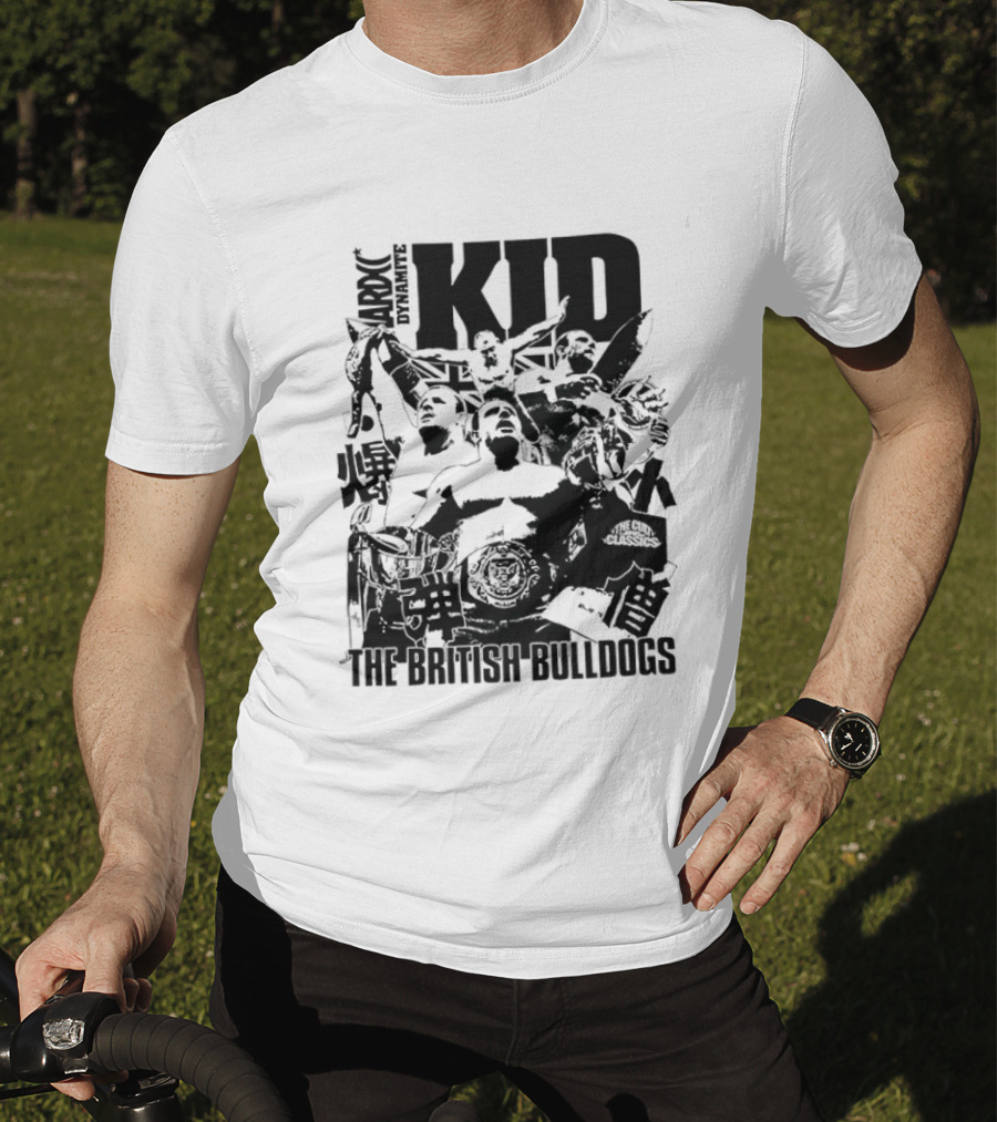 Dynamite Kid The British Bulldogs WWE Wrestling Cult T-Shirt