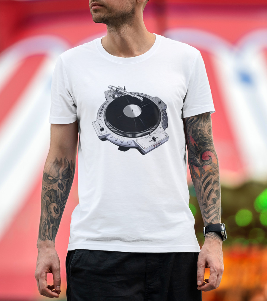 Vestax QFO Turntable Professional DJ Equipment Scratch Mixing T-Shirt