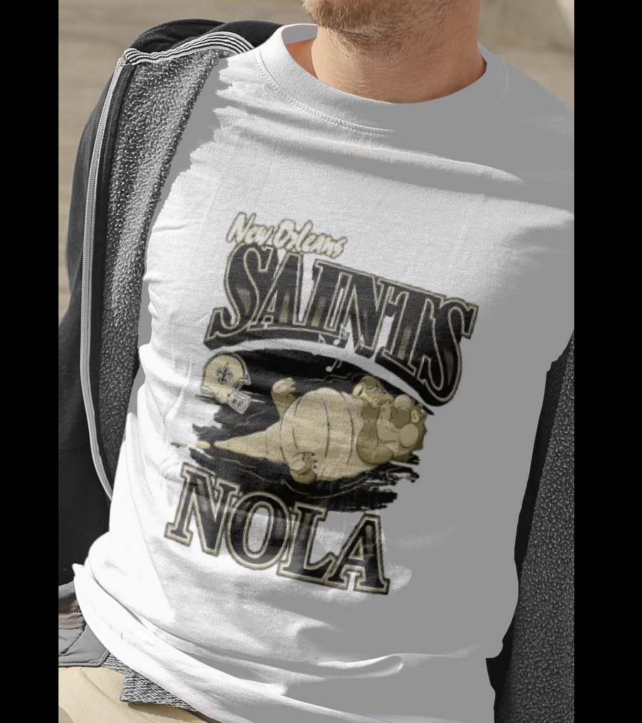 New Orleans Saints NOLA Disney Character Football T-Shirt