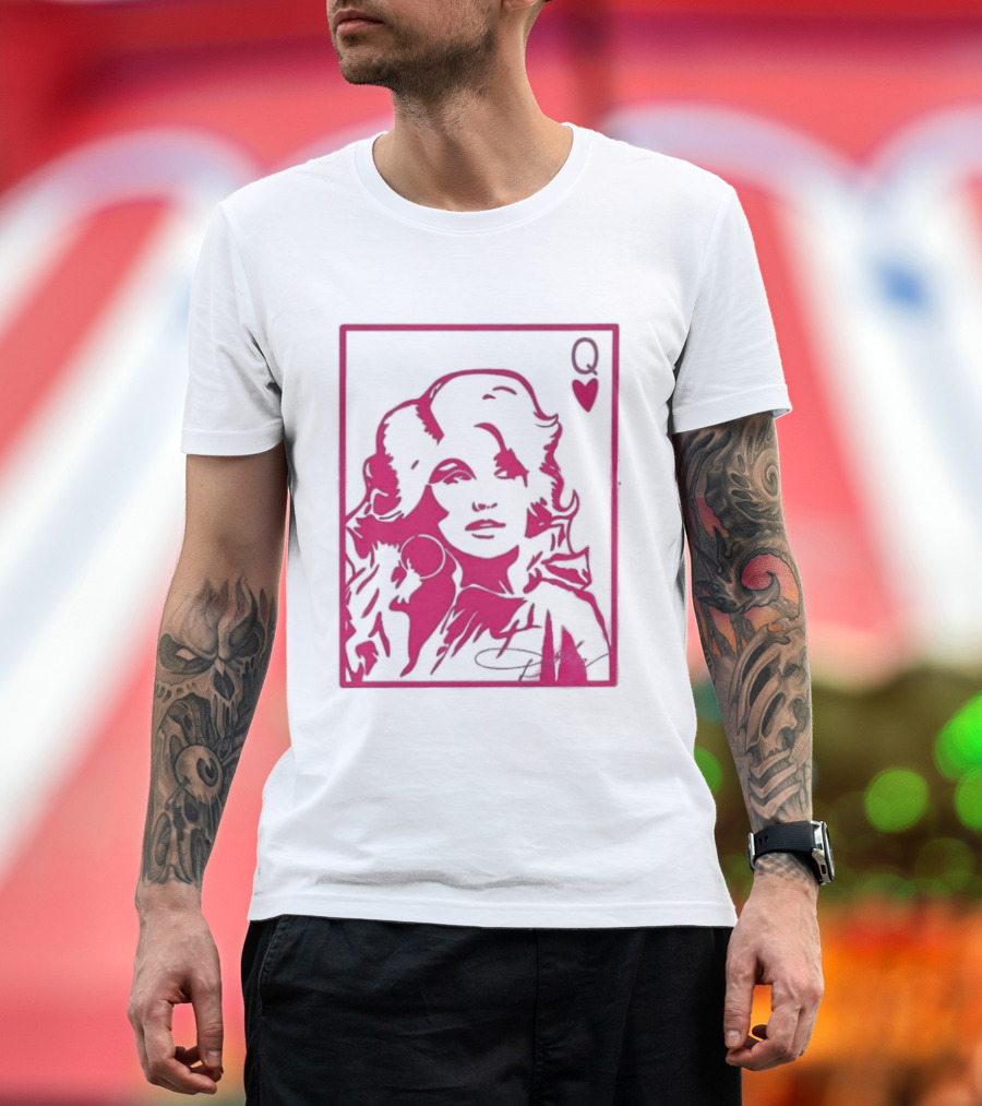 Dolly Parton Queen Of Hearts Playing Card Country Music T-Shirt