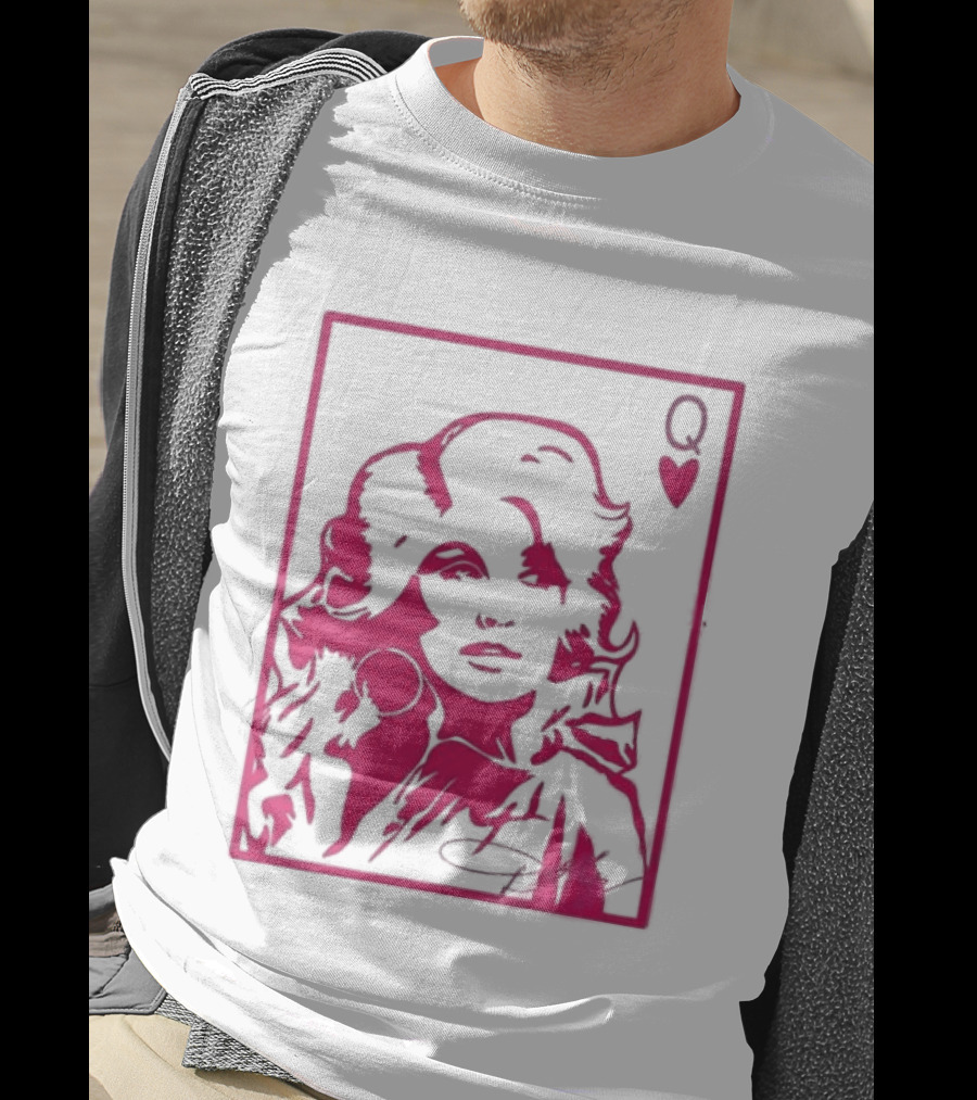 Dolly Parton Queen Of Hearts Playing Card Country Music T-Shirt