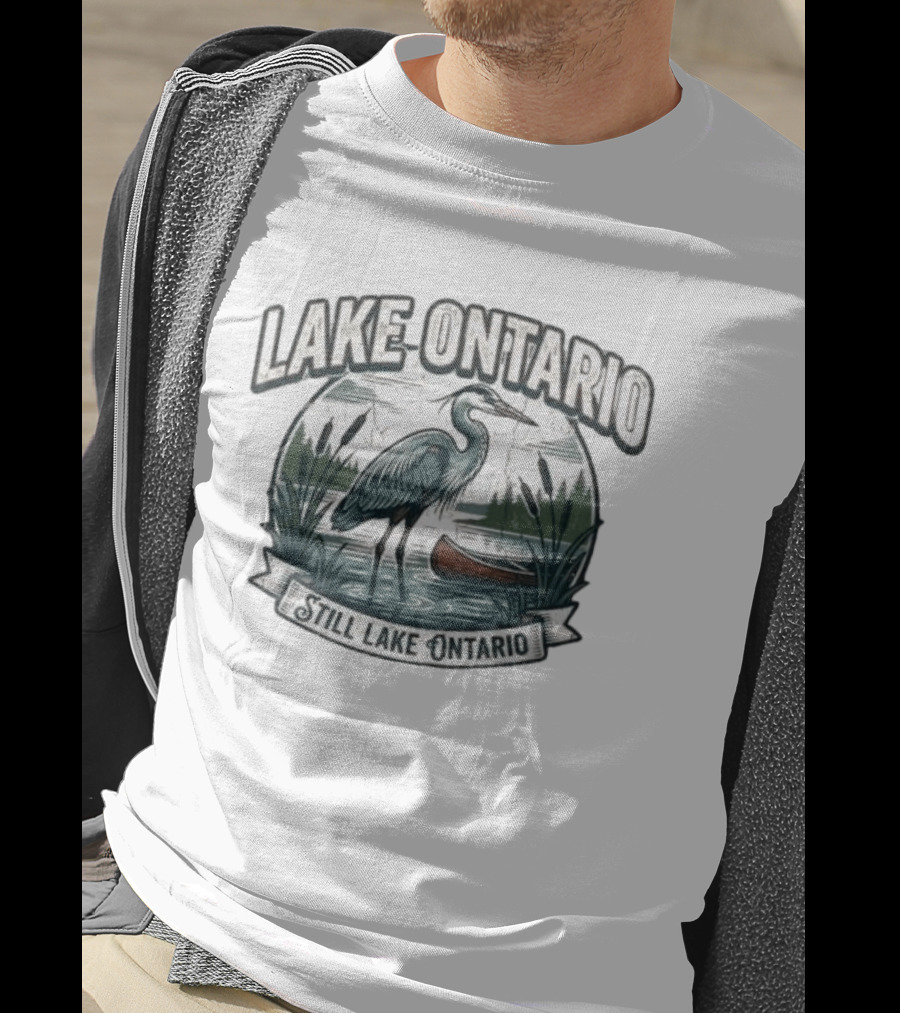 Lake Ontario Still Lake Ontario Great Lakes Canadian Pride T-Shirt