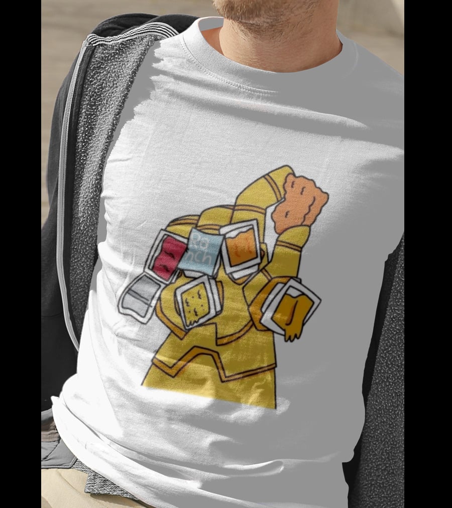 Infinity Gauntlet With Chicken Nugget And Sauce Containers Meme T-Shirt