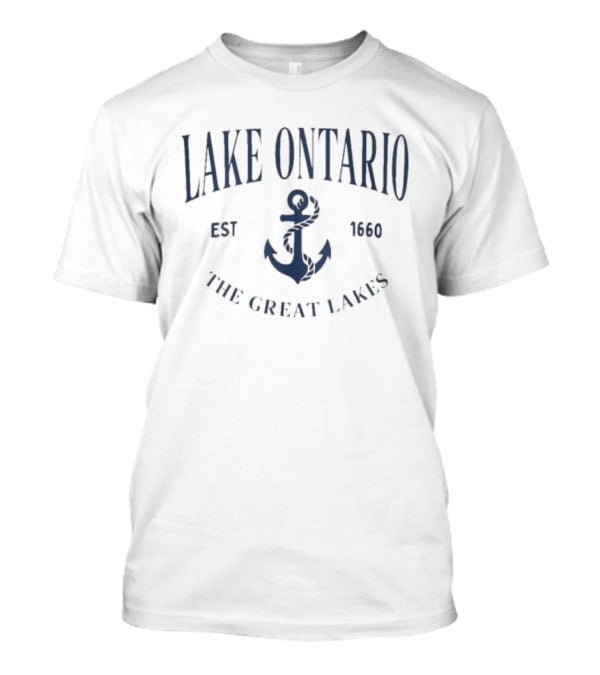 Lake Ontario Anchor Est 1600 The Great Lakes T-Shirt