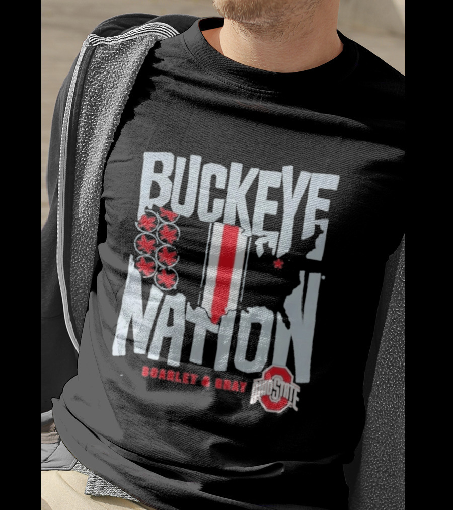 Buckeye Nation Scarlet & Gray Ohio State T-Shirt