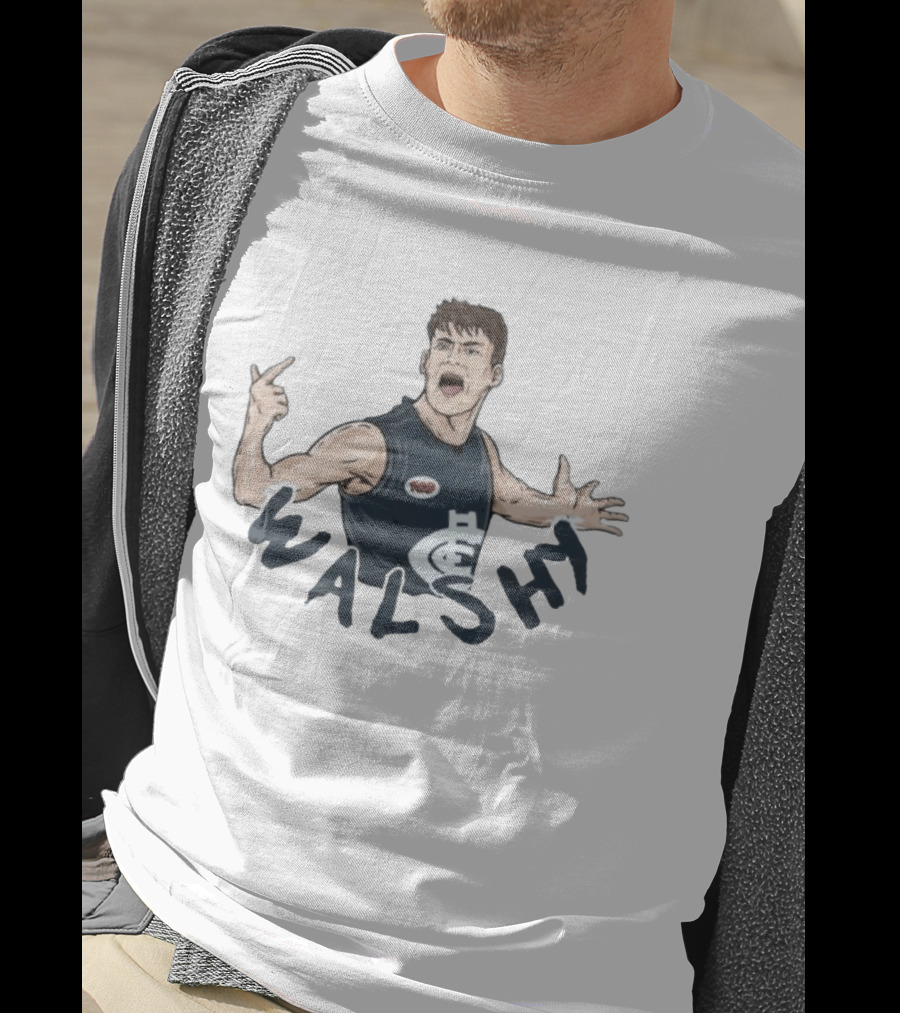 Sam Walsh Walshy Carlton FC Football Player Action Pose T-Shirt