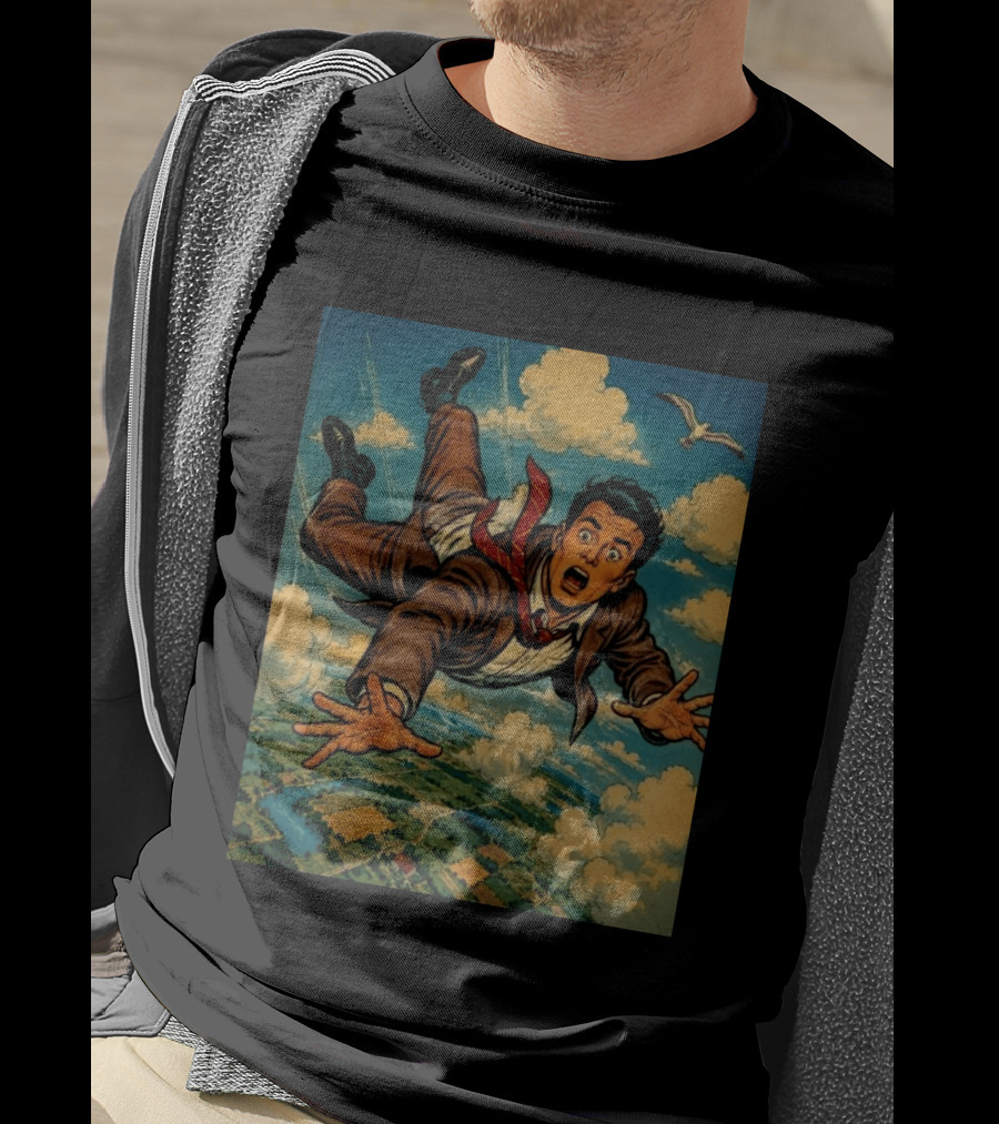 Musicians Of Threads Comic Superhero Falling Sky Adventure T-Shirt