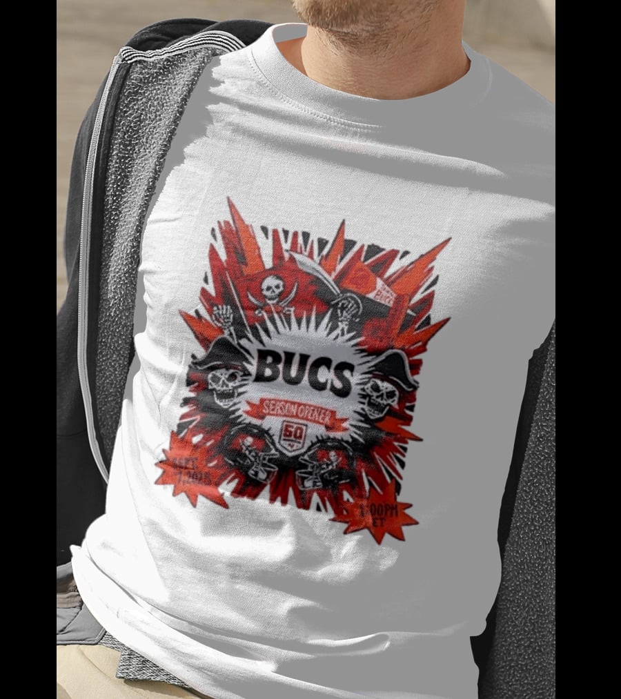 BUCS Season Opener September 7 2025 1:00 PM ET 50th Anniversary Celebration T-Shirt