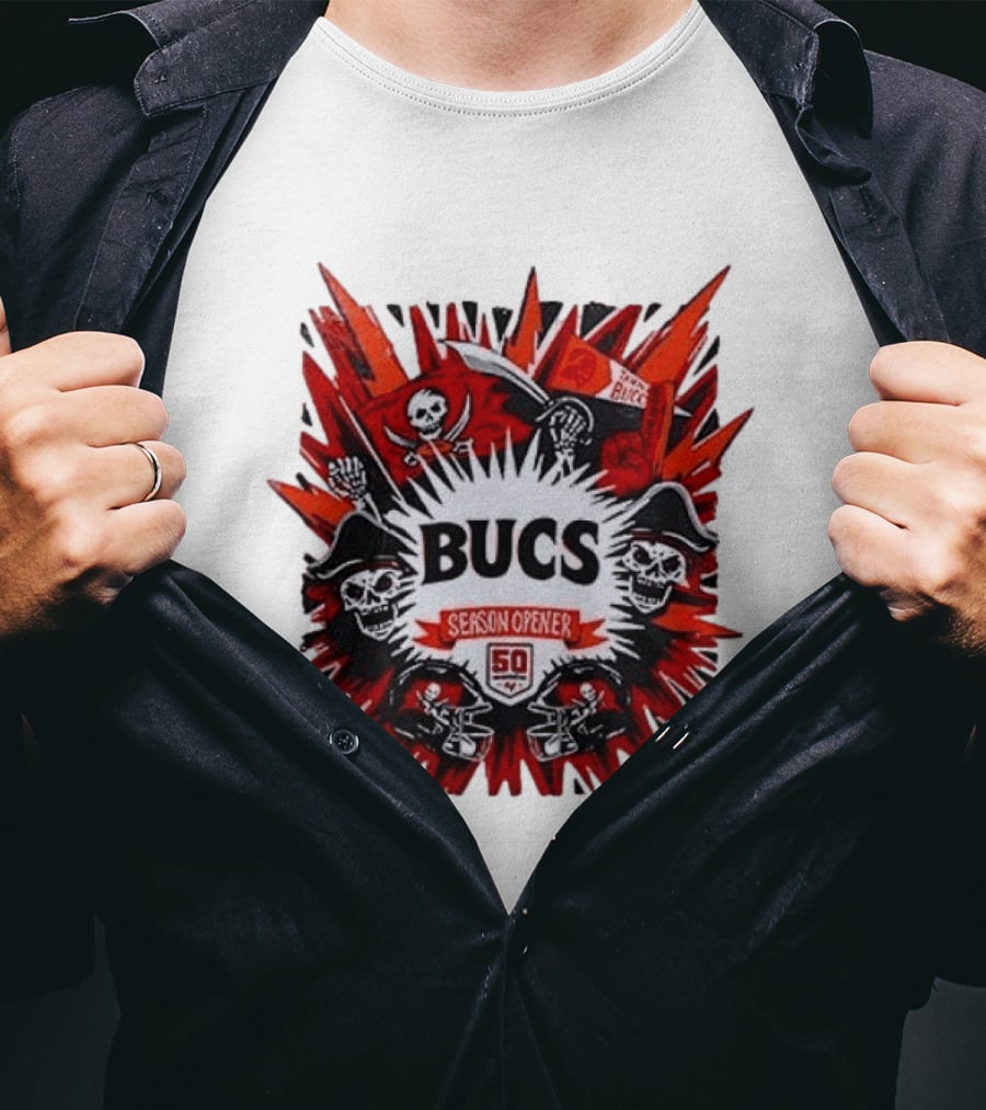 BUCS Season Opener September 7 2025 1:00 PM ET 50th Anniversary Celebration T-Shirt