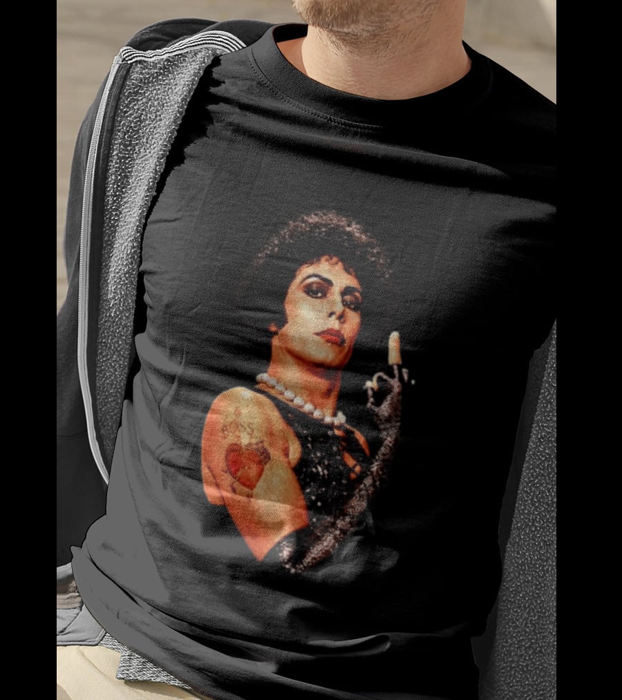 Dr Frank N Furter Rocky Horror Picture Show Boss Heart Tattoo T-Shirt