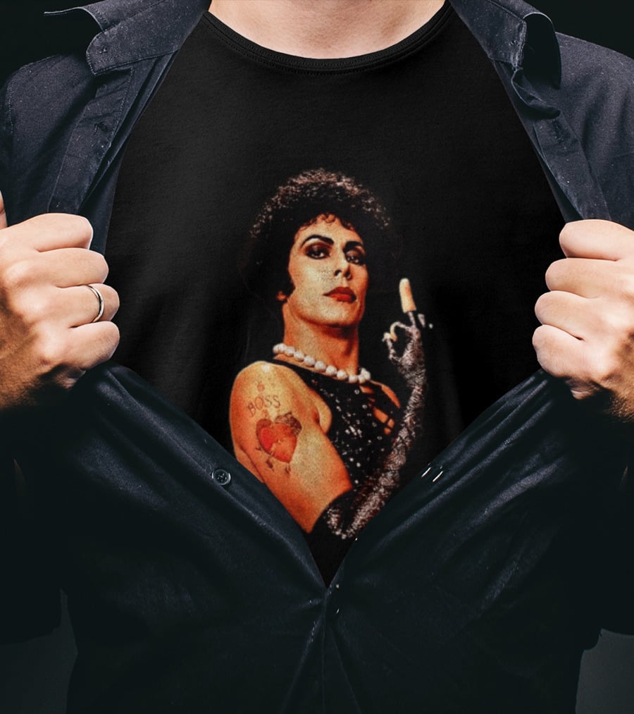 Dr Frank N Furter Rocky Horror Picture Show Boss Heart Tattoo T-Shirt