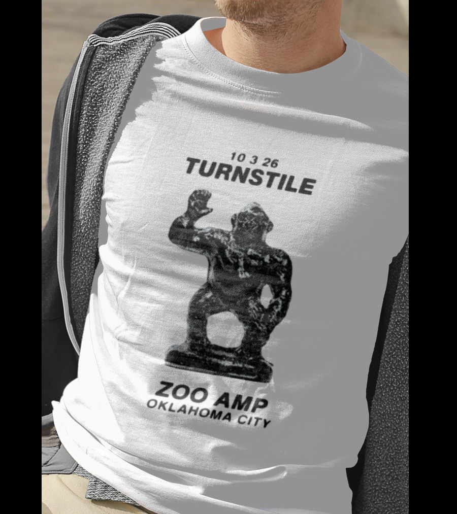 10326 Turnstile Zoo Amp Oklahoma City Gorilla Statue T-Shirt