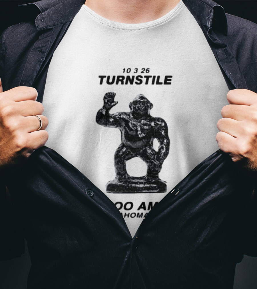 10326 Turnstile Zoo Amp Oklahoma City Gorilla Statue T-Shirt