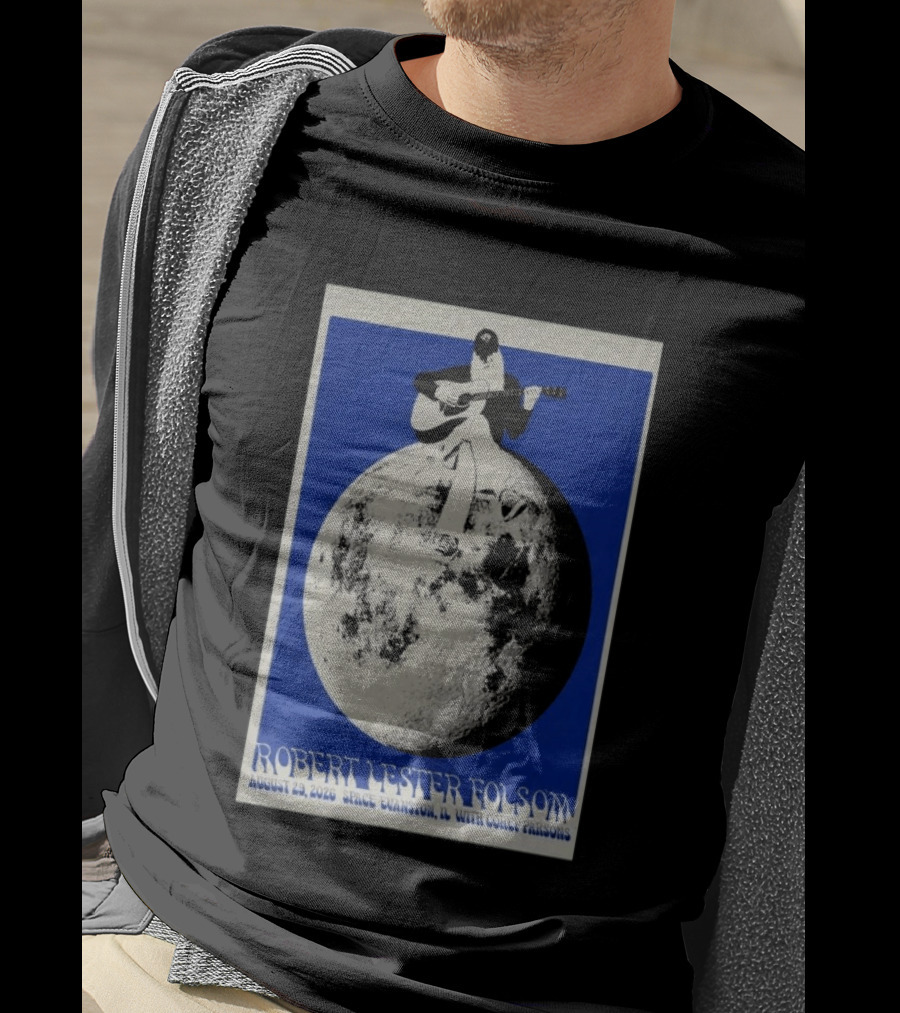 Robert Lester Folsom August 29 2026 Evanston IL Space Concert With Corey Parsons T-Shirt