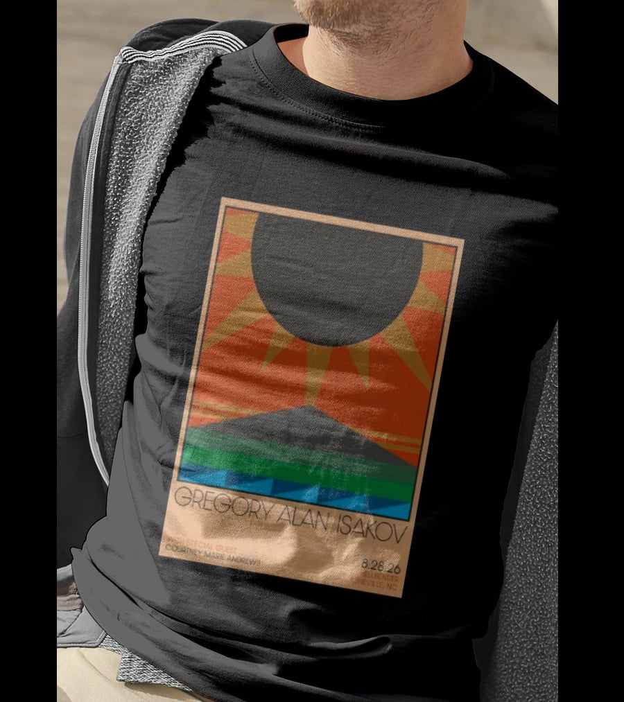 Gregory Alan Isakov 08 28 26 Hellbender Asheville NC Tour With Courtney Marie Andrews T-Shirt