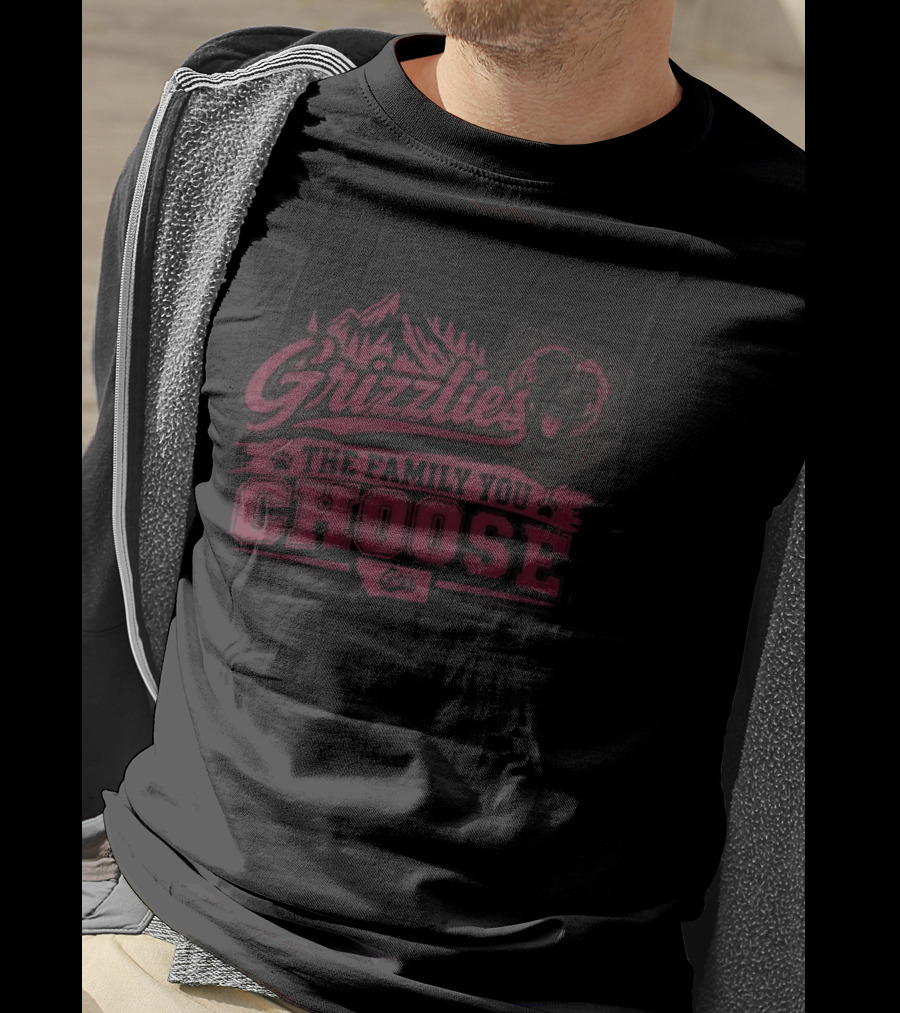 Grizzlies The Family You Choose Grow Be Grizzle Georgia T-Shirt