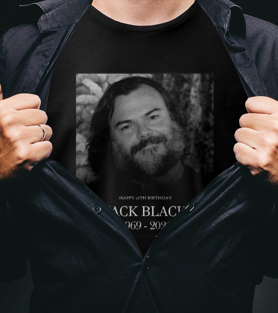 Happy 57th Birthday Jack Black 1969 2026 T-Shirt