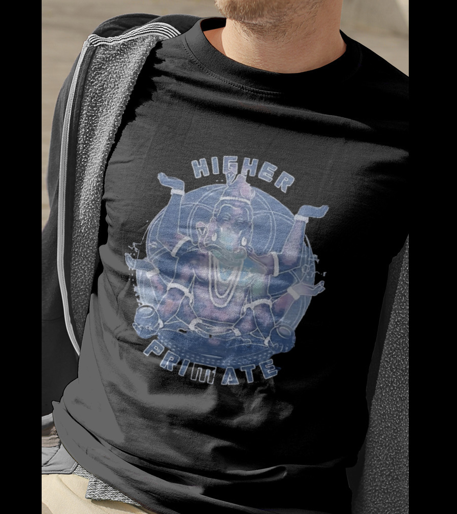 Higher Primate Shiva Meditation Galaxy Spiritual T-Shirt
