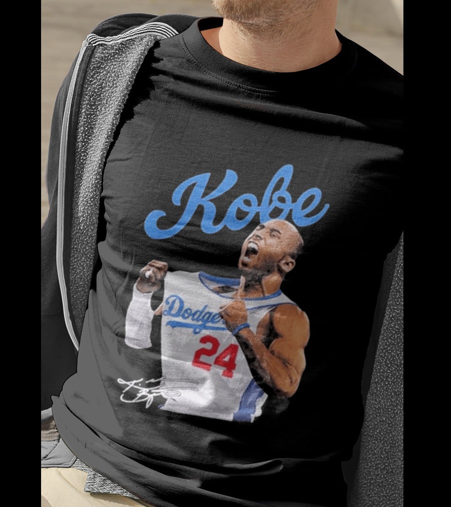 House Of Tees Kobe Bryant Dodgers 24 Jersey Image T-Shirt