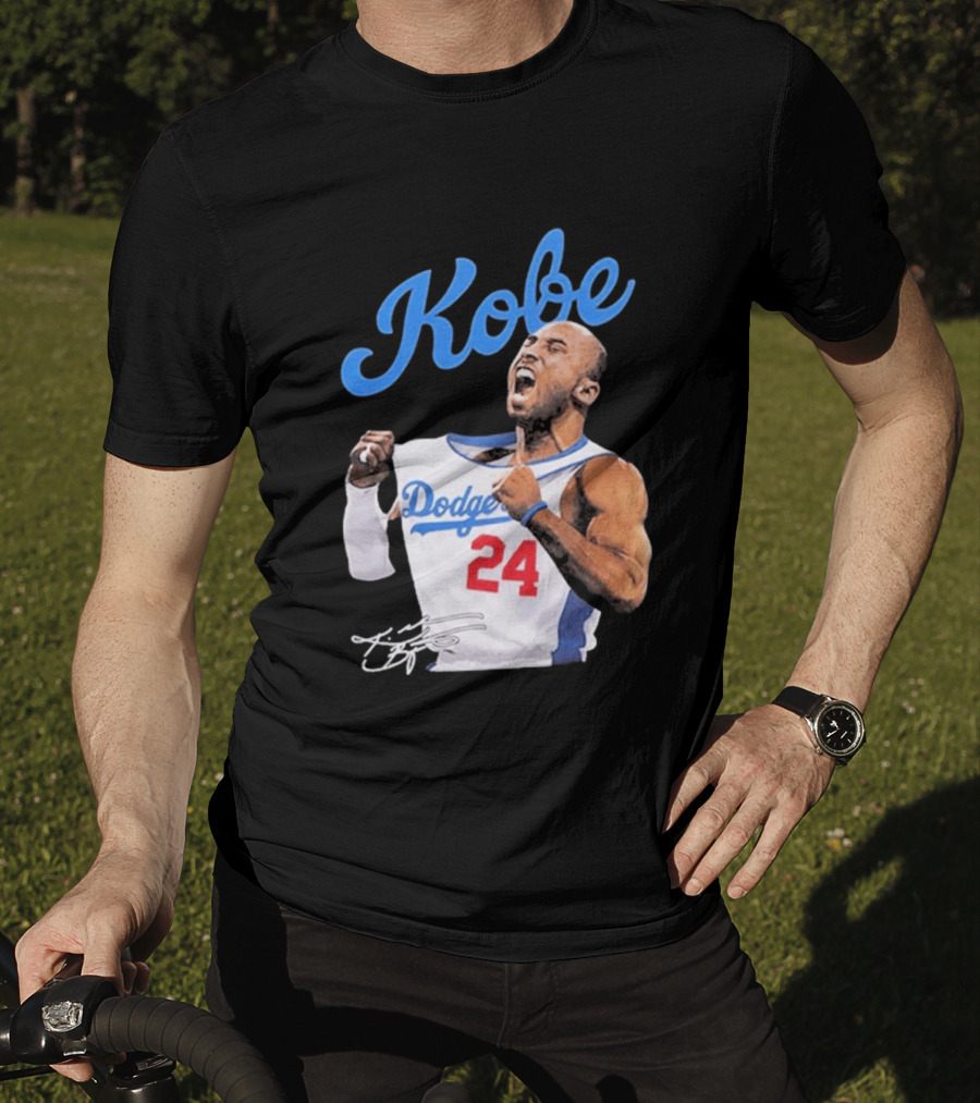 House Of Tees Kobe Bryant Dodgers 24 Jersey Image T-Shirt